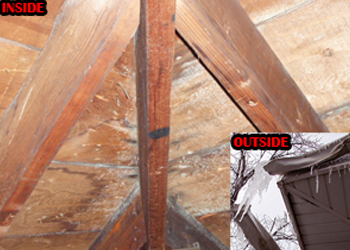 Leakage in attic